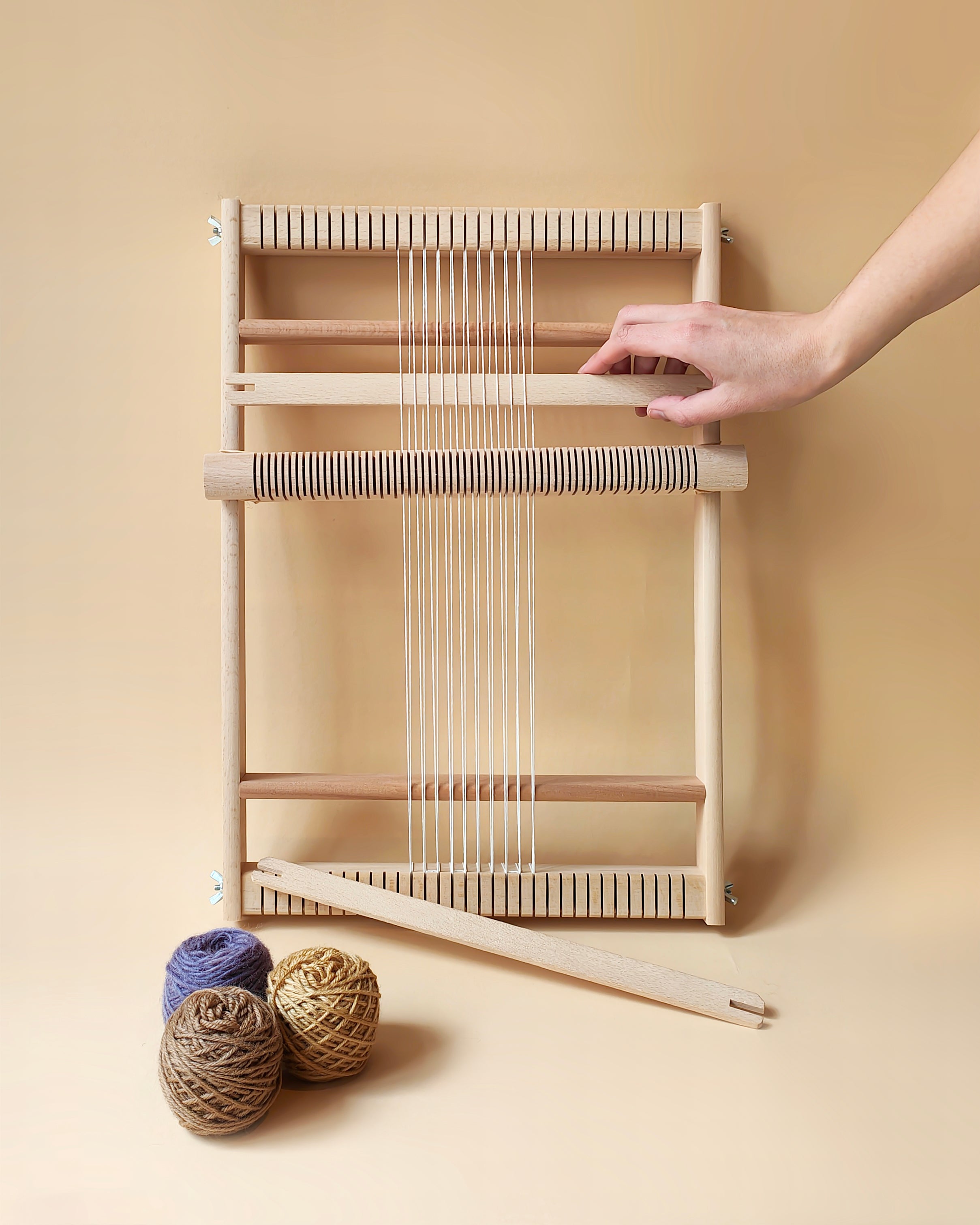 Small Wooden Weaving Loom - Natural Finish (Loom Only)