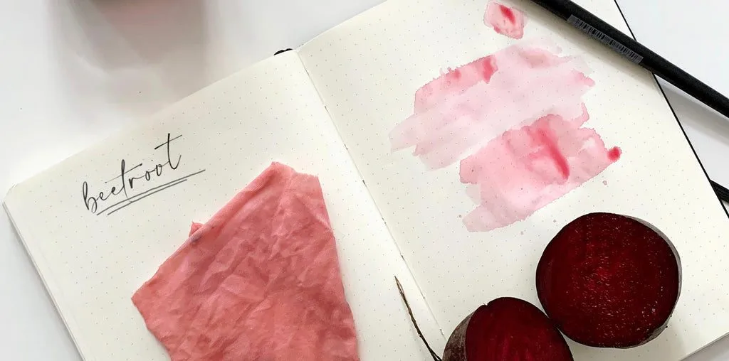 Dyeing with beetroot