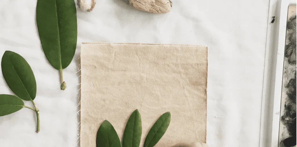 How to print with plants onto fabric
